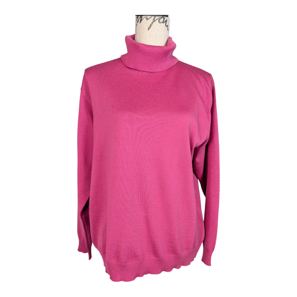 Marz Wool Turtleneck Sweater Purple Size 14